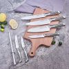 Kitchen Knife Set; Cookit 15 Piece Knife Sets with Block Chef Knife Stainless Steel Hollow Handle Cutlery with Manual Sharpener