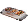 Brentwood BF-315 4.5 Quart 3 Pan Buffet Server and Warming Tray, Brushed Stainless Steel