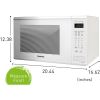 Panasonic 1.3 Cu. Ft. 1100W Countertop Microwave Oven - White -NN-SU656W