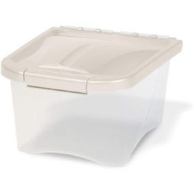 Van Ness Plastics Pet Food Container White; Clear 5 Pounds